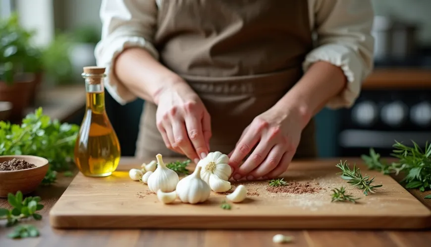 Die Zubereitung von eingelegtem Knoblauch in Öl ist einfach und für jeden machbar.