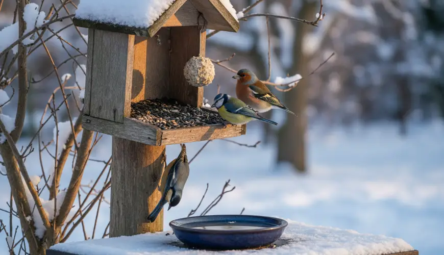 Vogelhaus im Winter nützt nur bei richtiger Pflege
