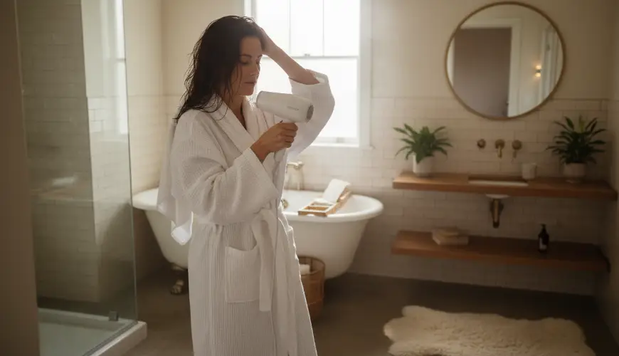 Richtiges Haartrocknen hilft Ihnen, einen gesunden Glanz zu bekommen und unangenehmes Kräuseln loszu