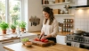 Das Kochen wird durch Küchenzonen nach professionellen Köchen erleichtert