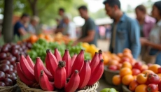 Die rote Banane ist da und bringt einzigartige Geschmackserlebnisse mit sich.