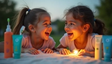 Kinder und Mundhygiene mit Plaque-Indikator für Kinder