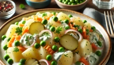 Probieren Sie die Diätversion des Salats, die Ihre Verdauung nicht belastet.