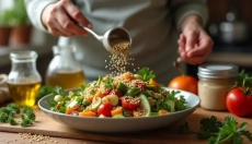 Wie man Sesamsamen in der Küche verwendet, damit das Essen besser schmeckt und nahrhafter ist