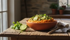 Einfaches Rezept für Süßkartoffelpüree mit Limette und Koriander