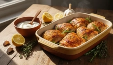 Backen Sie Hähnchenfleisch in Joghurt und genießen Sie den perfekten Geschmack
