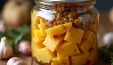 Rezept für eingelegten Käse, der Ihre Gäste auf der Hochzeit begeistern wird