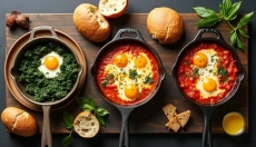 Shakshuka als gesundes Frühstück, das den ganzen Tag satt hält