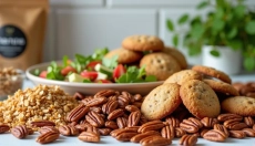 Frische Variation des Pekannusskuchens für gesünderes Naschen