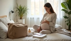 Die Kliniktasche kann einfach sein, wenn Sie sich auf Dokumente, Komfort und das Minimum an Dingen k