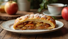 Traditioneller gezogener Strudel, der Sie in die Zeiten der Großmütter zurückversetzt