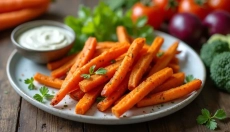 Gesunde Karotten-Pommes werden der Hit auf Ihrem Tisch