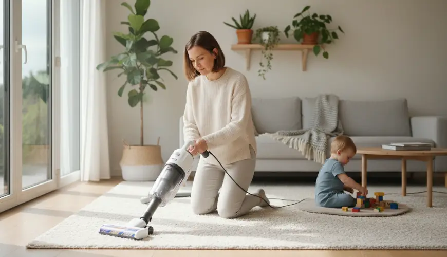 # Teppichpflege gegen Milben und Staub Schritt für Schritt