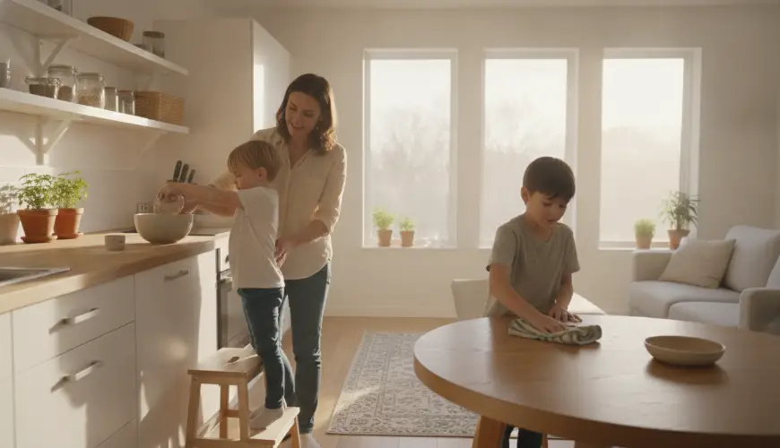 # Zapojení dětí do domácnosti podle jejich věku

# Einbeziehung von Kindern in den Haushalt nach ihr