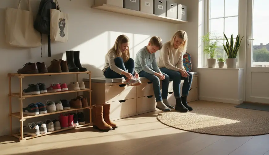 Organisieren Sie den Schuhschrank für die ganze Familie einfach und effektiv